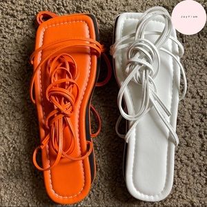 Wrap around sandals by shein (bundle deal)